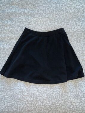 Los Angeles Apparel PON481 Ponte A-Line Skort Black Size S Made in USA
